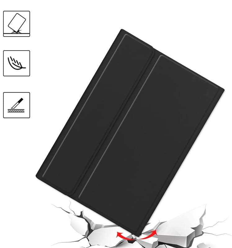 Чохол з бездротовою клавіатурою (TouchPad) BeCover для Lenovo Tab M10 Plus TB-125F (3rd Gen)/K10 Pro TB-226 Black (712390)