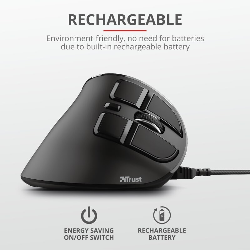 Миша бездротова Trust Voxx Rechargeable Ergonomic Black (23731)