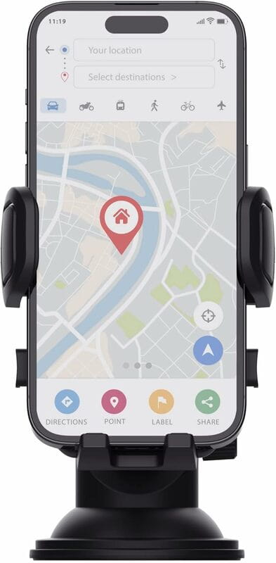 Тримач автомобільний Trust Runo 4-7" Black (24984)