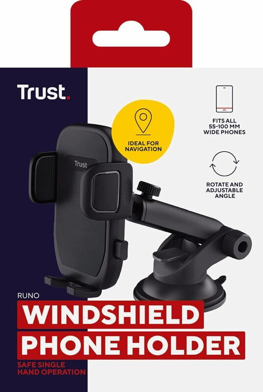 Тримач автомобільний Trust Runo 4-7" Black (24984)