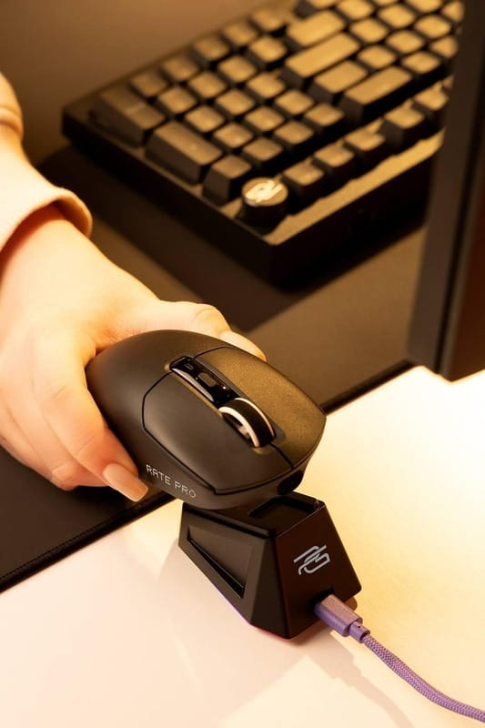 Миша бездротова Proove Gaming Rate Pro with Charging Dock Black
