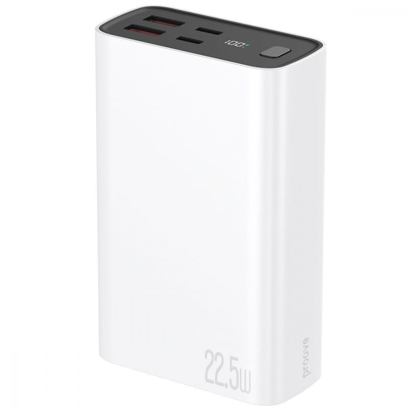 Універсальна мобільна батарея Proove Hyper Flux Plus 22.5W 20000mAh White (PBF222120002)
