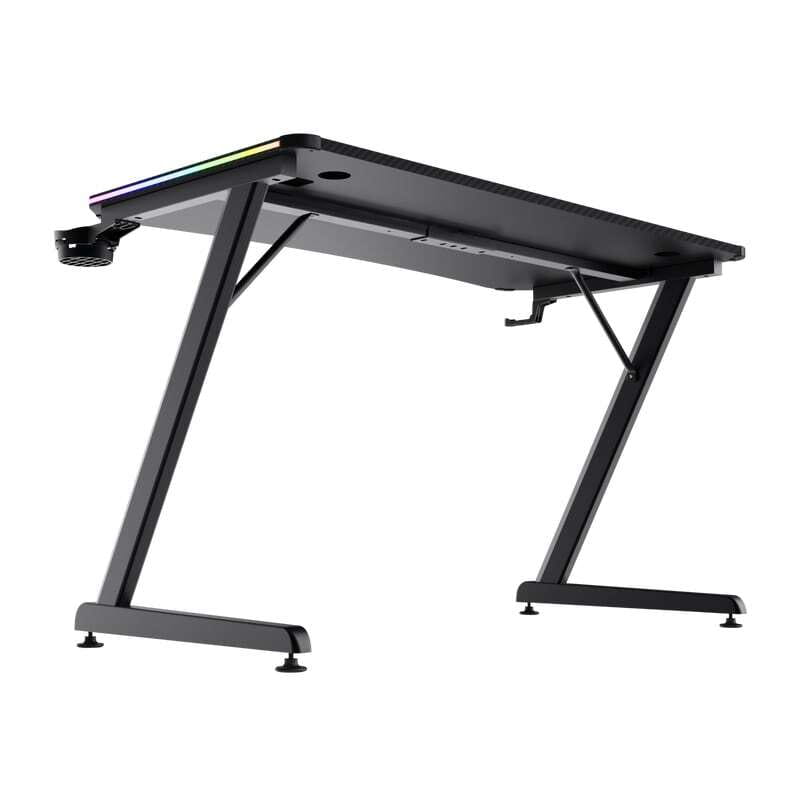 Геймерський стіл Trust GXT 709W Luminus RGB Black (25184)
