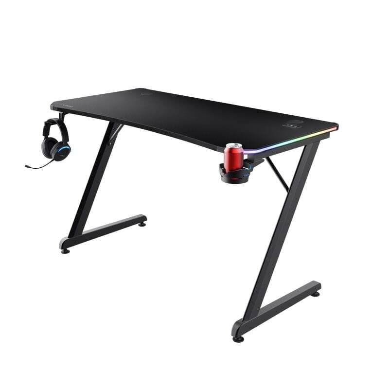 Геймерський стіл Trust GXT 709W Luminus RGB Black (25184)