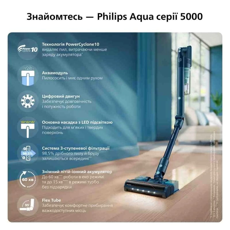 Аккумуляторный пылесос Philips XC5244/10