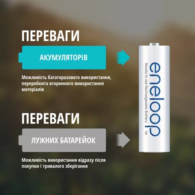 Акумулятори Panasonic Eneloop AA/HR06 NI-MH 2000 mAh BL 4 шт