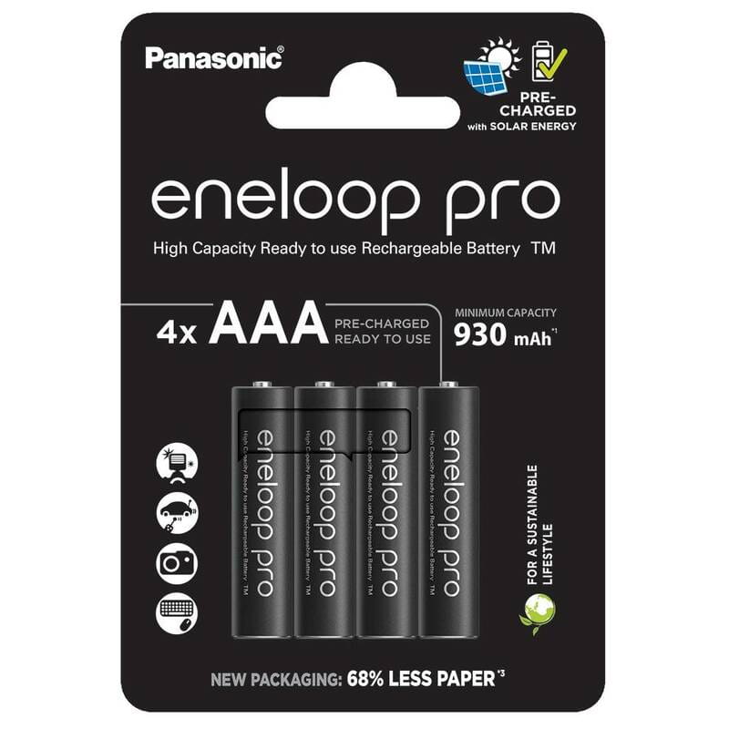 Акумулятори Panasonic Eneloop Pro AAA/HR03 NI-MH 930 mAh BL 4 шт