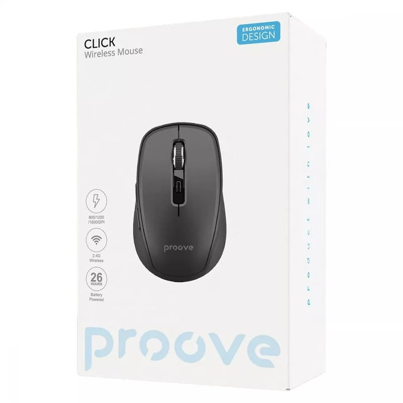 Миша бездротова Proove Click Black