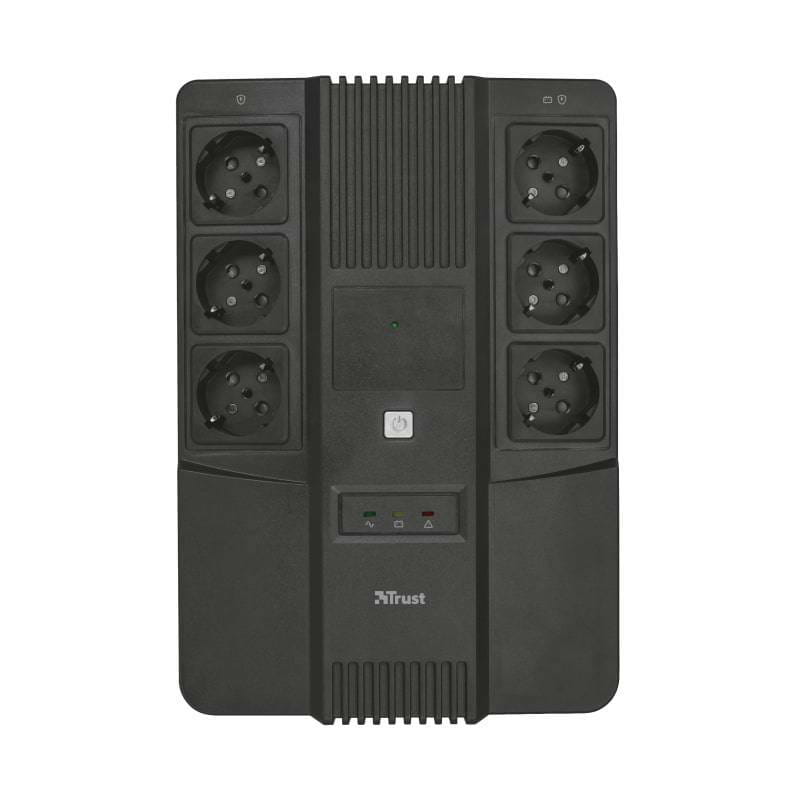 Джерело безперебійного живлення Trust Maxxon 800VA, UPS, Black (23326)