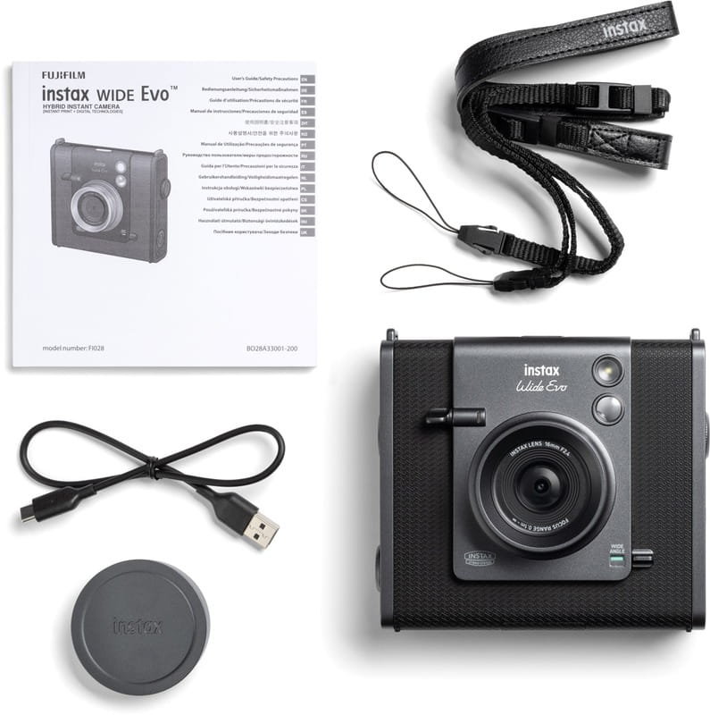 Камера моментального друку Fujifilm Instax Wide Evo Black (16840933)