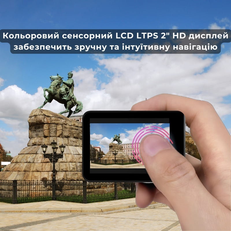 Экшн-камера AirOn ProCam 7 Black набор тактический (4822356754801)