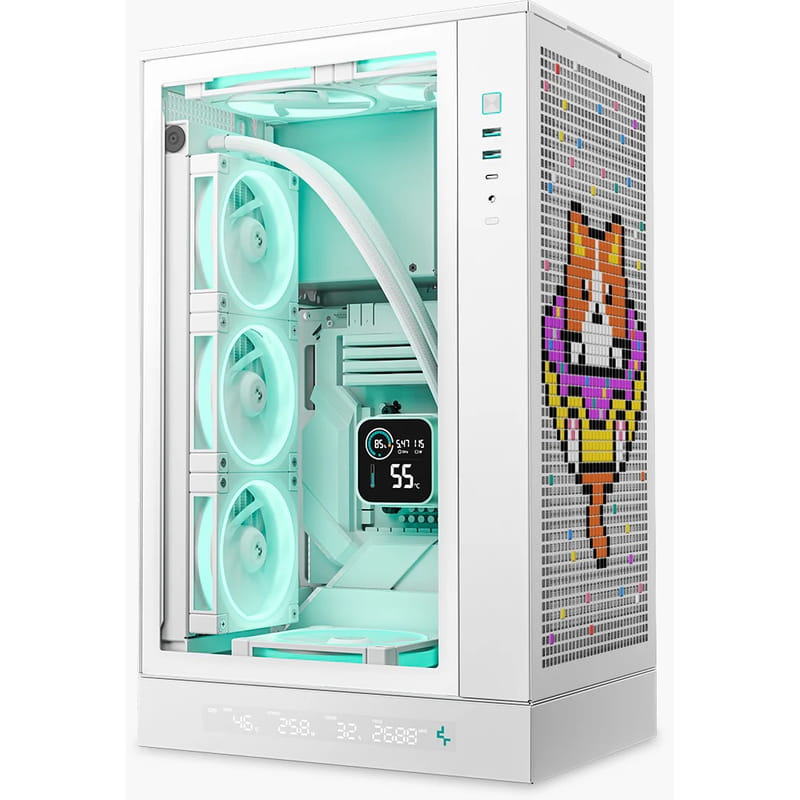 Корпус DeepCool CH270 Digital White (R-CH270-WHNDM0-G-1) без БЖ