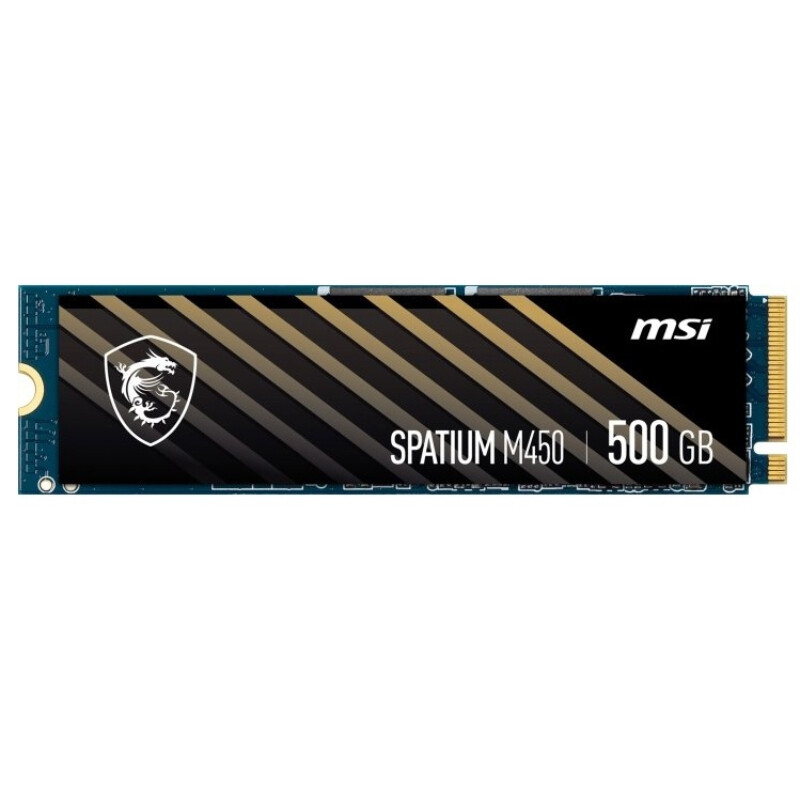 Накопитель SSD  500GB MSI Spatium M450 V1 M.2 2280 PCIe 4.0 x4 NVMe 3D NAND TLC (S78-440K380-P83)
