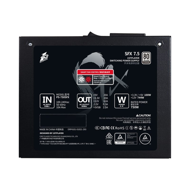 Блок живлення 1stPlayer PS-750SFX 750W (SFX-PLT-750-BK-EU)
