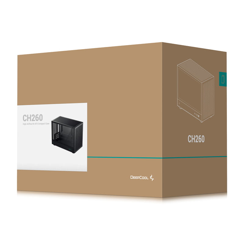 Корпус DeepCool CH260 Black (R-CH260-BKNGM0-G-1) без БП