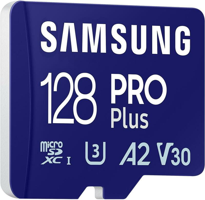 Карта пам`яті MicroSDXC 128GB UHS-I/U3 Class 10 Samsung Pro Plus + SD-адаптер (MB-MD128SA/EU)