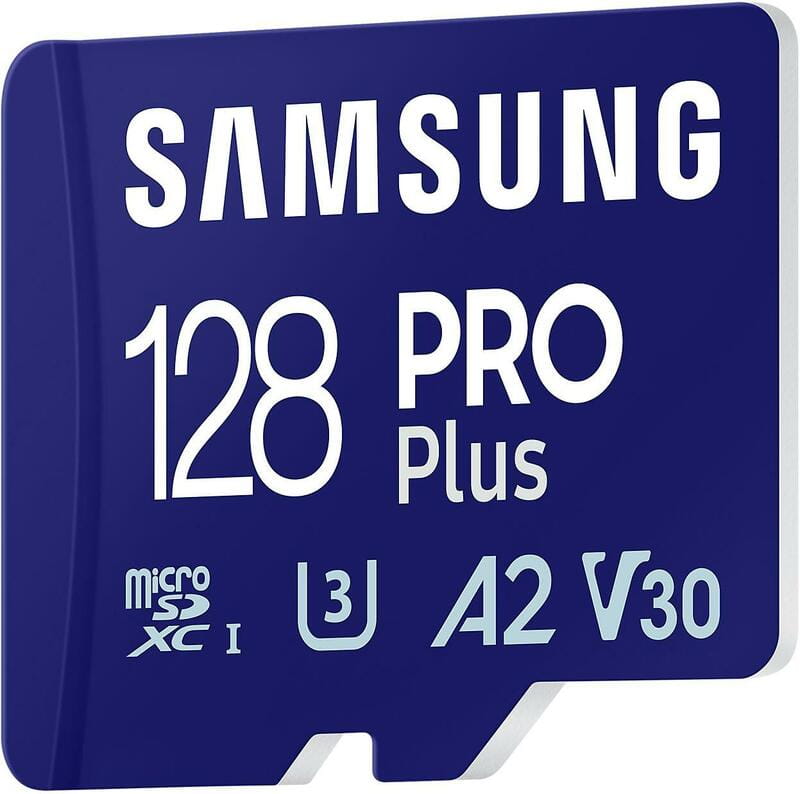 Карта пам`яті MicroSDXC 128GB UHS-I/U3 Class 10 Samsung Pro Plus + SD-адаптер (MB-MD128SA/EU)