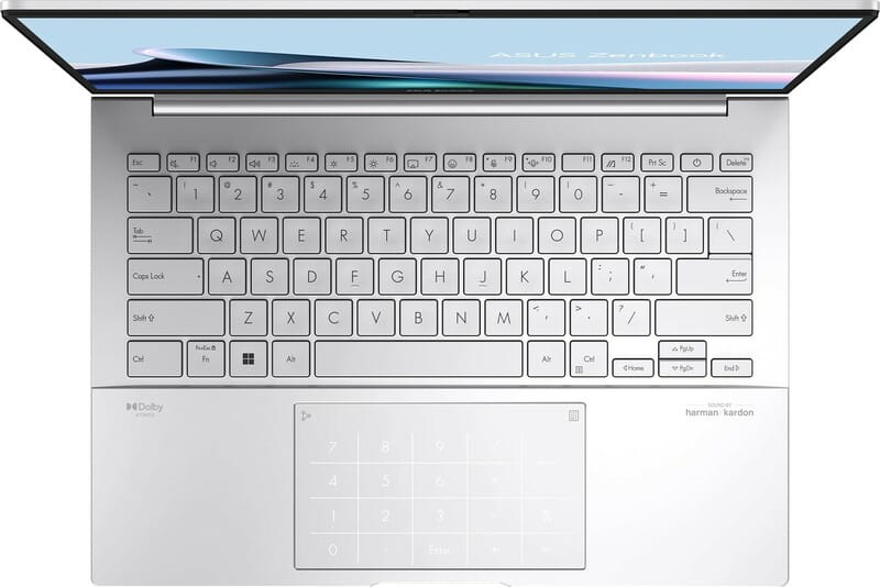 Ноутбук Asus Zenbook 14 OLED UX3405CA-QL291 (90NB14W4-M00BE0) Foggy Silver