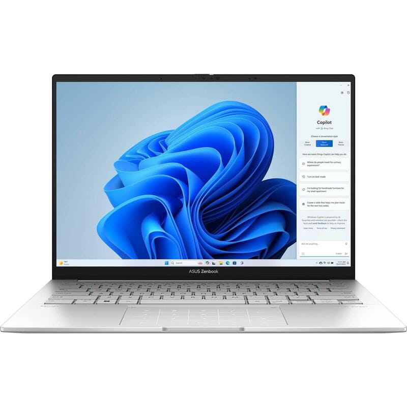 Ноутбук Asus Zenbook 14 OLED UX3405CA-QL291 (90NB14W4-M00BE0) Foggy Silver