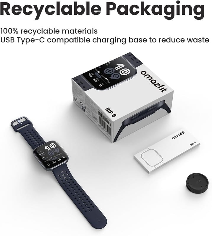 Смарт-годинник Amazfit Bip 6 Black (W2435AP1N)