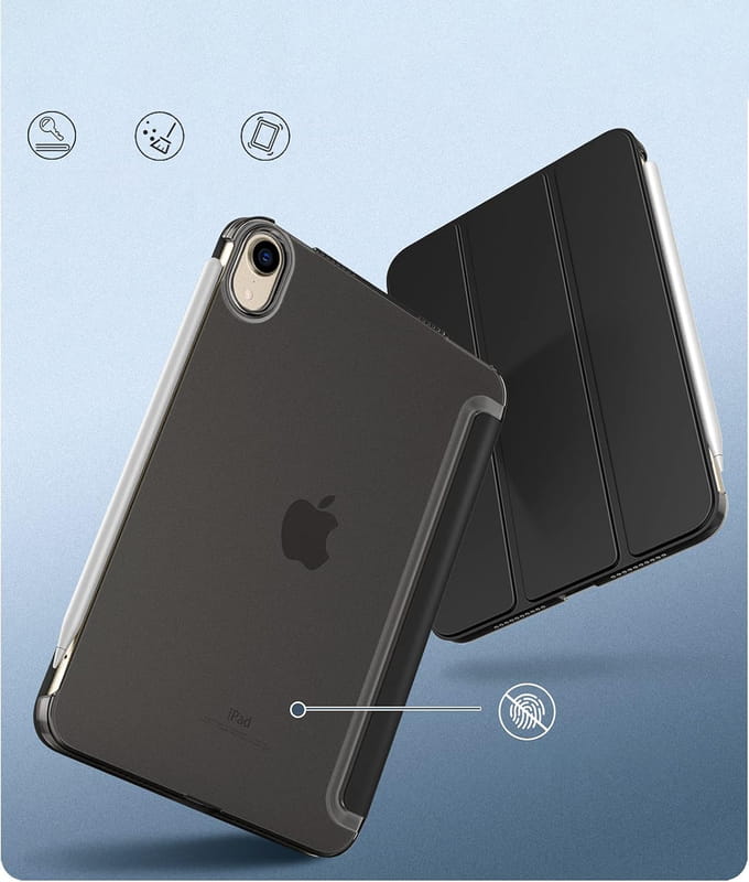 Чохол-книжка BeCover Tri Fold Hard для Apple iPad Mini 7 2024 8.3" Black (712450)