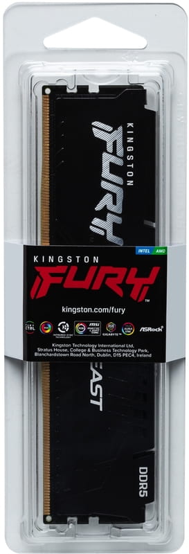 Модуль пам`яті DDR5 32GB/5600 Kingston Fury Beast Black (KF556C36BBE2-32)
