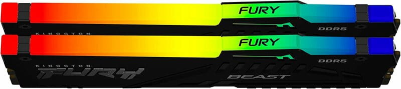 Модуль пам`яті DDR5 2x32GB/5600 Kingston Fury Beast RGB Black (KF556C36BBE2AK2-64)