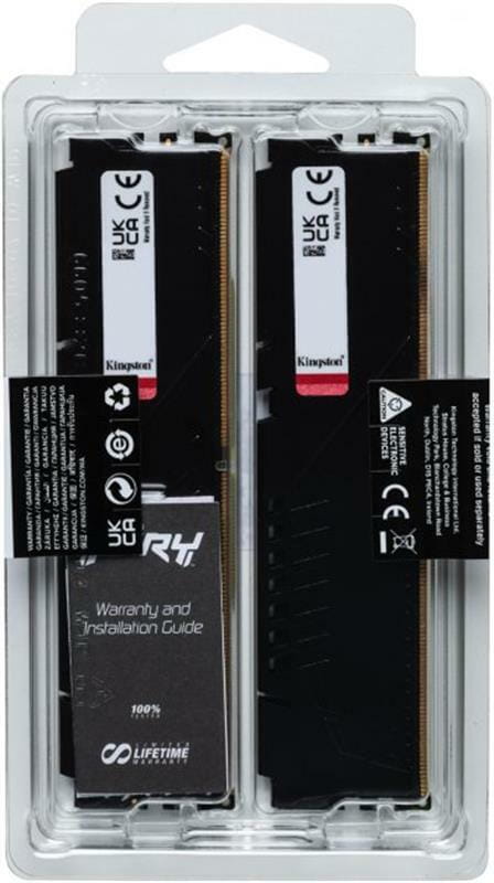 Модуль пам`яті DDR5 2x32GB/5600 Kingston Fury Beast Black (KF556C36BBE2K2-64)