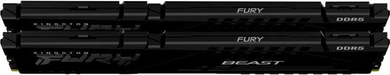 Модуль пам`яті DDR5 2x32GB/5600 Kingston Fury Beast Black (KF556C36BBE2K2-64)