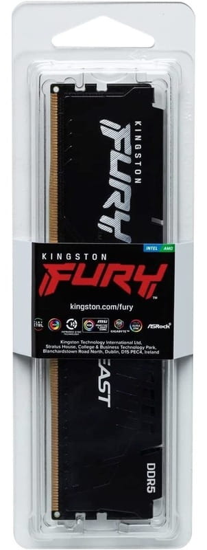 Модуль памяти DDR5 32GB/6000 Kingston Fury Beast Black (KF560C36BBE2-32)