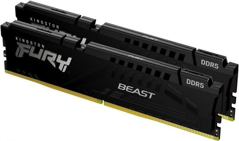 Модуль памяти DDR5 2x64GB/5600 Kingston Fury Beast Black (KF556C36BBEK2-128)