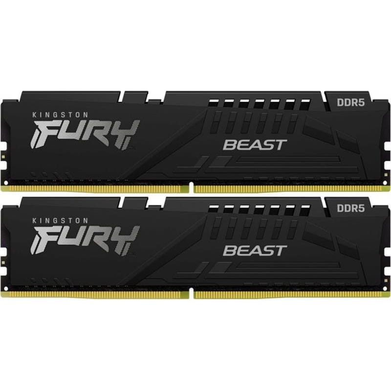 Модуль памяти DDR5 2x64GB/5600 Kingston Fury Beast Black (KF556C36BBEK2-128)
