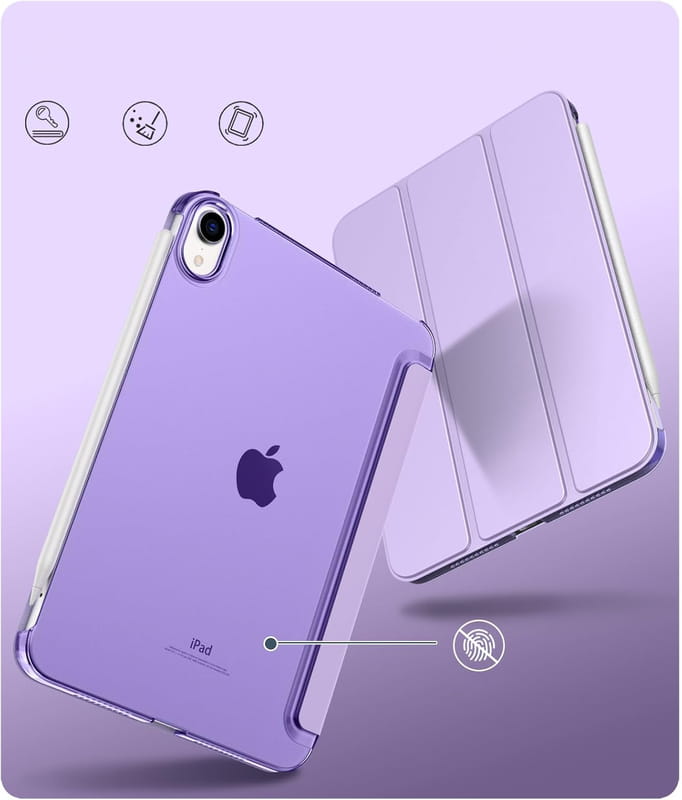 Чeхол-книжка BeCover Tri Fold Hard для Apple iPad Mini 7 2024 8.3" Purple (712455)