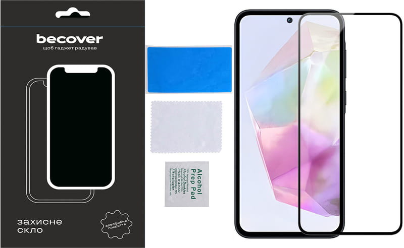Захисне скло BeCover для Samsung Galaxy S24 FE SM-S721 Black (712485)