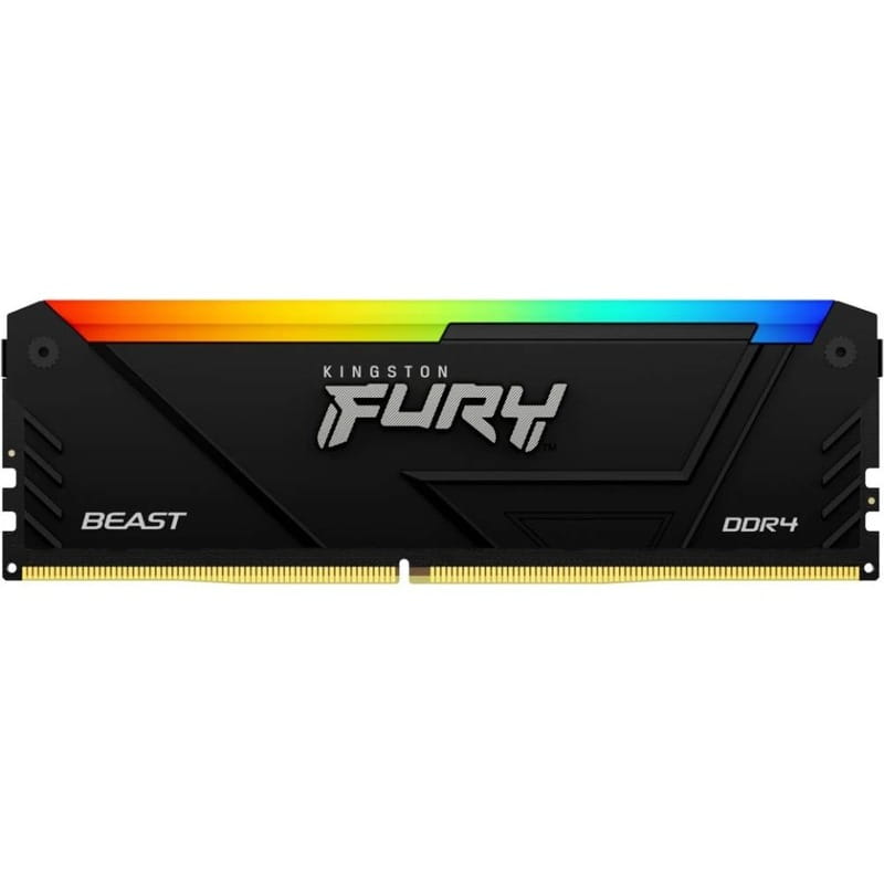 Модуль пам`яті DDR4 16GB/3600 Kingston Fury Beast RGB Black (KF436C18BB2A/16)
