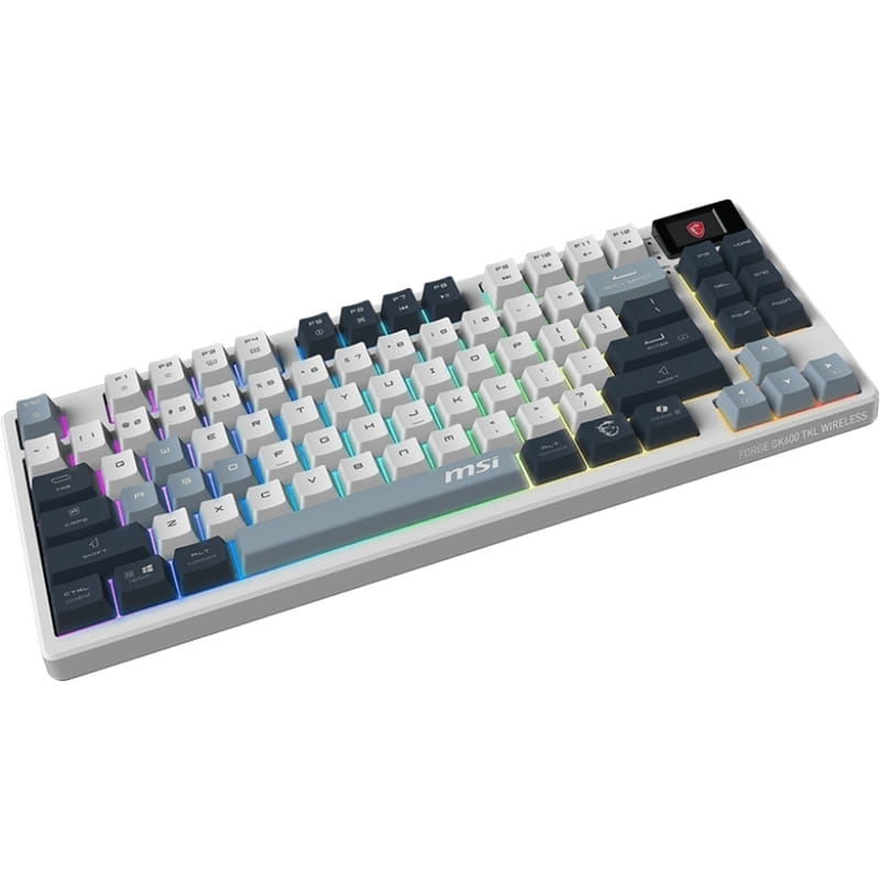 Клавиатура беспроводная MSI Forge GK600 TKL W SKY UA 104key White (S11-43UAP01-HH9)