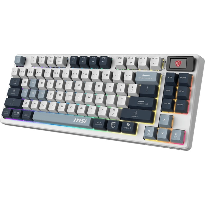 Клавиатура беспроводная MSI Forge GK600 TKL W SKY UA 104key White (S11-43UAP01-HH9)