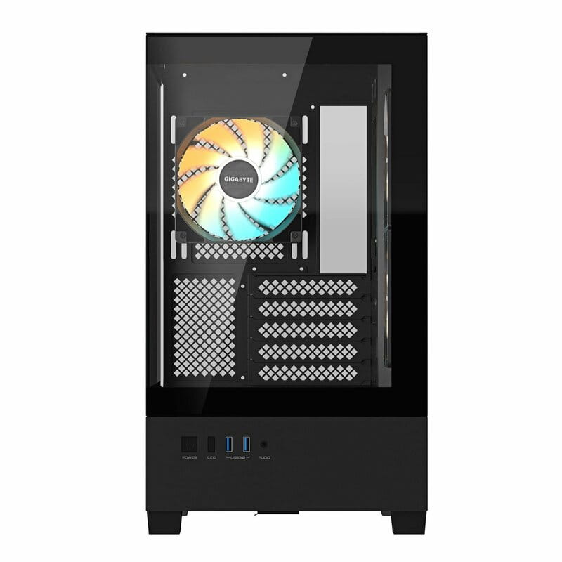 Корпус Gigabyte C201 Panoramic Tempered Glass Black без БЖ (GB-C201P)