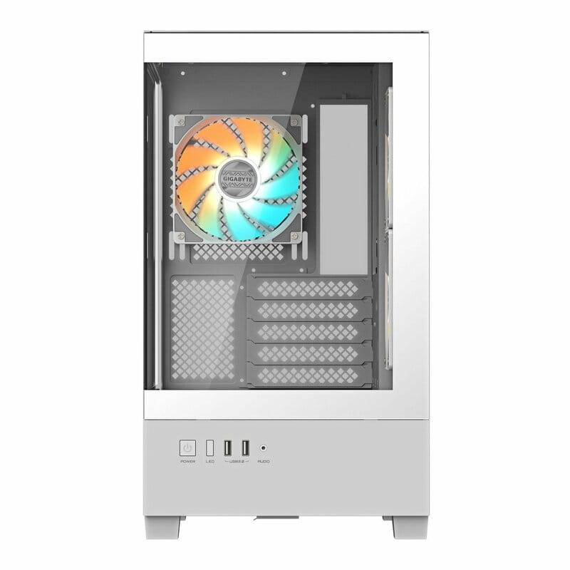Корпус Gigabyte C201 Panoramic Tempered Glass Ice без БП (GB-C201PI)