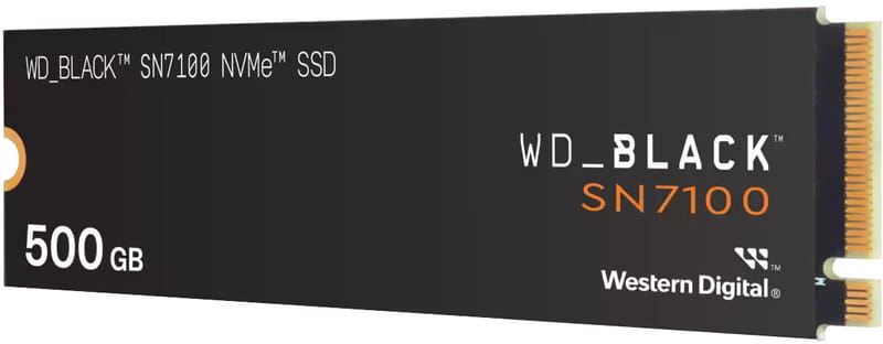 Накопичувач SSD 500GB WD Black SN7100 M.2 2280 NVMe PCIe 4.0 x4 3D TLC NAND (WDS500G4X0E)