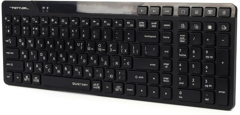 Клавіатура бездротова A4Tech FBK27C AS Black