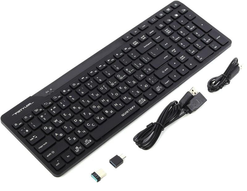 Клавіатура бездротова A4Tech FBK27C AS Black