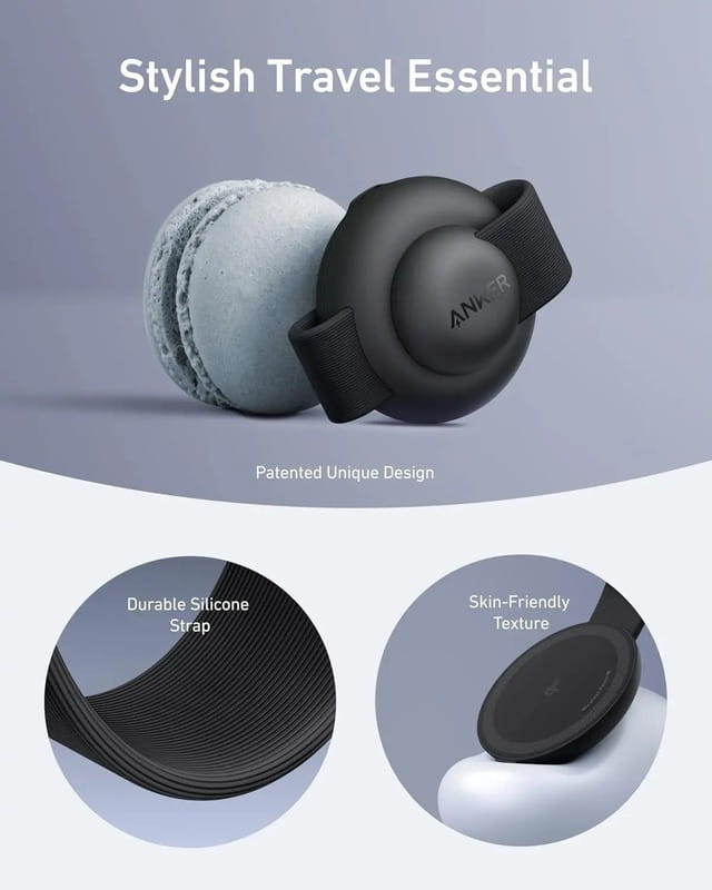 Беспроводное зарядное устройство Anker MagGo Wireless Charging Pad 15W 3-in-1 Foldable Black (B25M8H11)