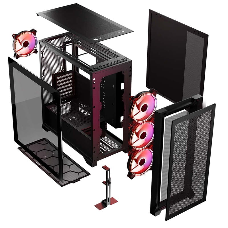 Корпус ModeCom Volcano Expanse S Apex ARGB Midi Black без БЖ (AT-EXPANSE-SG-10-000000)