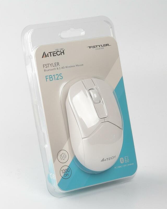 Мышь беспроводная A4Tech FB12S White