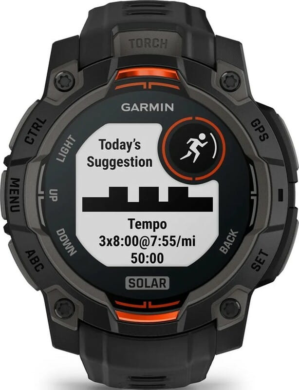 Смарт-часы Garmin Instinct 3 45mm Solar Black with Black Silicone Band (010-02934-40)
