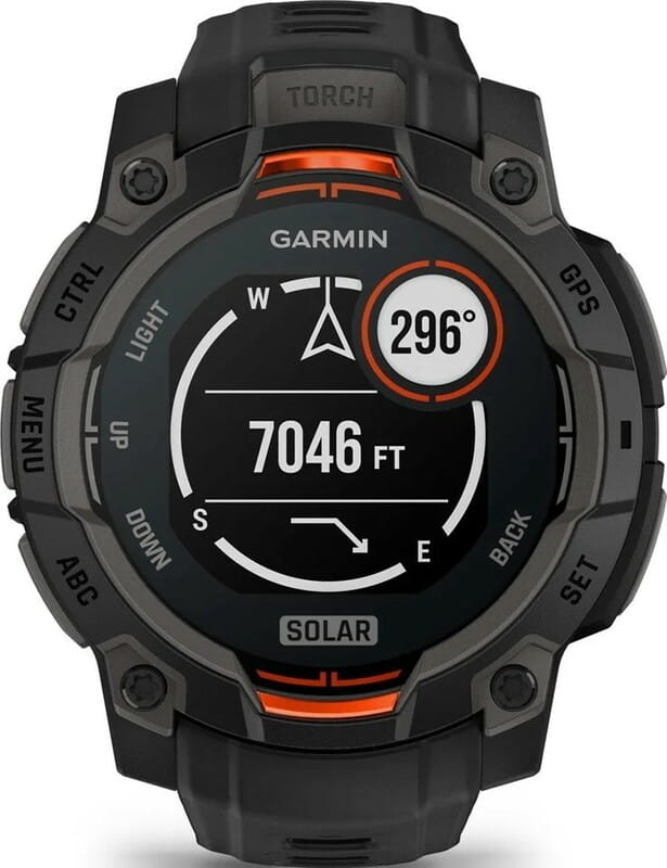 Смарт-часы Garmin Instinct 3 45mm Solar Black with Black Silicone Band (010-02934-40)