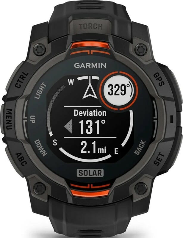 Смарт-часы Garmin Instinct 3 45mm Solar Black with Black Silicone Band (010-02934-40)