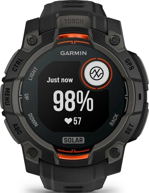 Смарт-часы Garmin Instinct 3 45mm Solar Black with Black Silicone Band (010-02934-40)