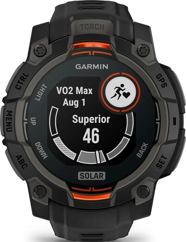 Смарт-часы Garmin Instinct 3 45mm Solar Black with Black Silicone Band (010-02934-40)